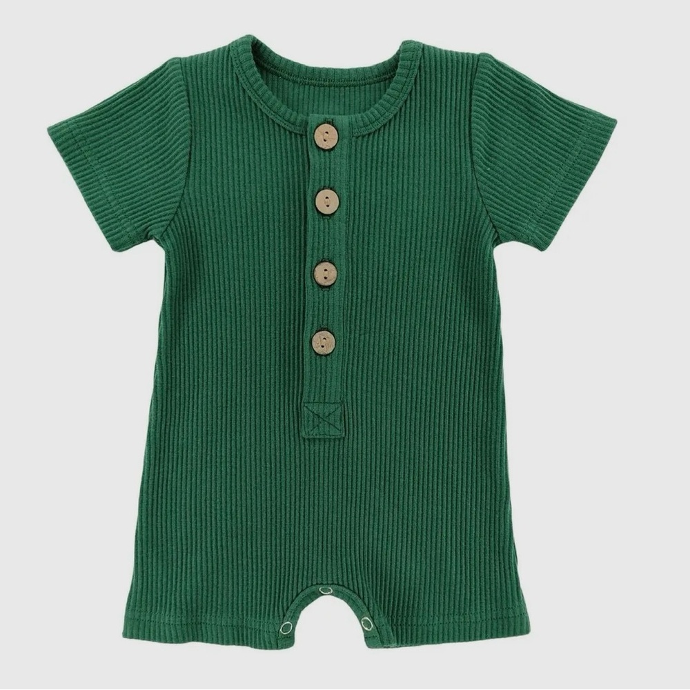 NEW Emerald Green Ribbed Romper